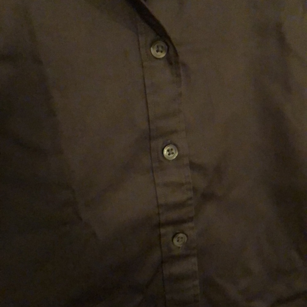 Banana Repiblic slim fit blouse, dark gray size 6 - Picture 4 of 5